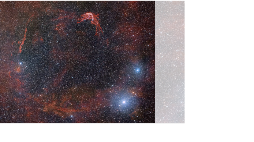 Potongan hantu supernova yang terekam dalam foto SN 185, sebuah peristiwa supernova yang terjadi 1.800 tahun lalu. (NOIRlab)