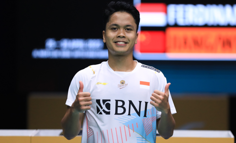 Pemain tunggal putra Indonesia Anthony Sinisuka Ginting menjadi Juara Asia 2023.