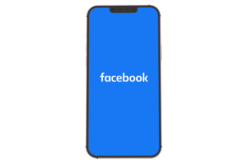 Logo Facebook di Smartphone.