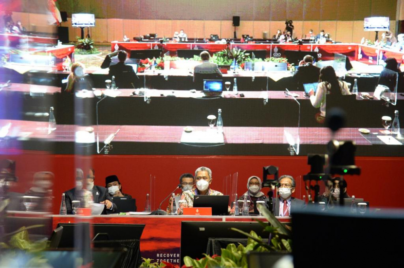 Pelaksanaan First G20 Environment Deputies Meeting and Climate Sustanability Working Group (1st G20 EDM-CSWG) di Kota Yogyakarta pada Senin (21/3/2022) 