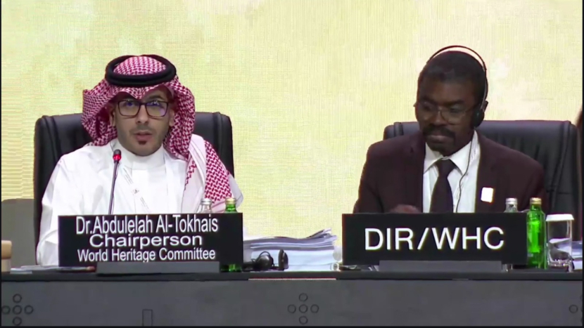 Komite Warisan Dunia (World Heritage Committee/WHC) ke-45 UNESCO, Senin (18/9/2023) di Riyadh, Arab Saudi. (dok. Kemendikbud)