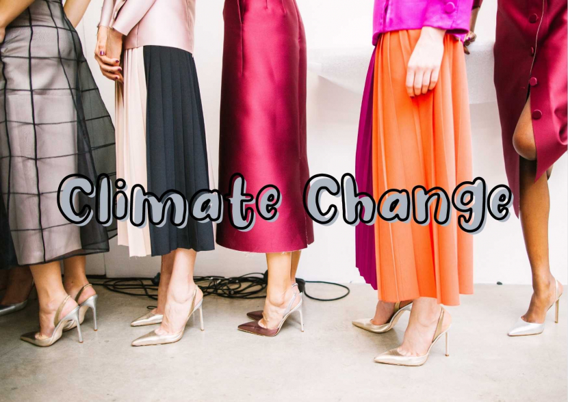 Industri fesyen dan perubahan iklim/ Foto: olahan pribadi dengan Canva