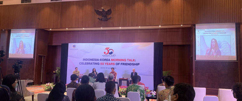 Morning Talk memperingati 50 tahun hubungan diplomatik Korsel dan Indonesia. Foto: Fergi Nadira 