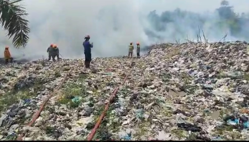 Kebakaran TPS Cicabe/Humas Pemkot Bandung