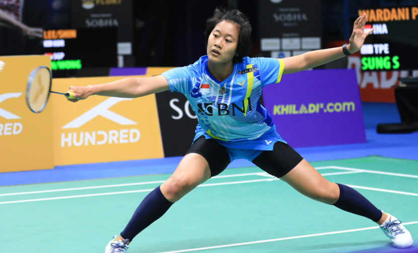 Indonesia meloloskan empat wakilnya ke babak perempat final dalam jadwal Taipei Open 2023 hari ini. Salah satunya pemain tunggal putri Putri kusumawardhani.