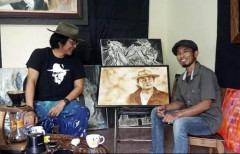 A Frame of Java, Eks Karyawan Republika Ikut Pameran Lukisan Kopi di Brasil