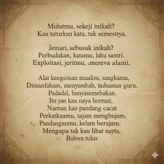 Tutur Katamu tak Seindah Citramu