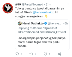 Sudah Dua Hari, <i>Twitwar</i> @PartaiSocmed Versus Prof Henri Subiakto Makin Memanas