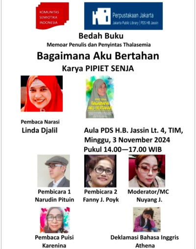 Bedah Novel Pipiet Senja, Bagaimana Aku Bertahan