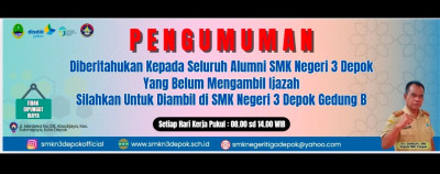 Pengumuman SMAN/SMKN di Depok, Ambil Ijazah Gratis, Ini Tanggal dan Batas Waktu Pengambilan