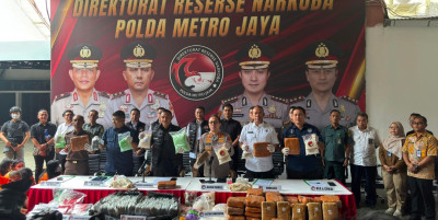 Hasil Sitaan, Polda Metro Jaya Musnahkan 315,7 Kg Narkotika