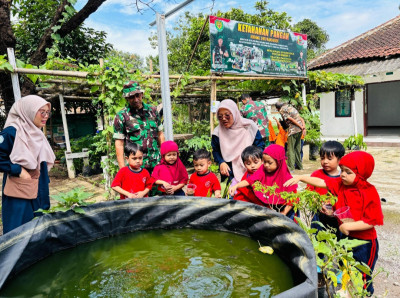 Siswa PG-TK di Rancaekek Diajak Berkunjung ke Koramil, Ini Tujuannya