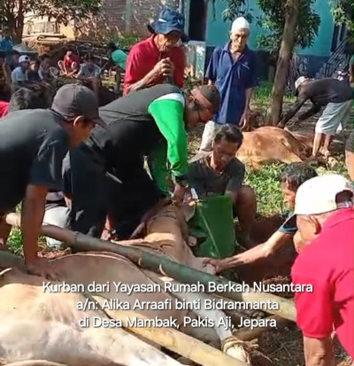 Yayasan Rumah Berkah Nusantara Distribusikan Hewan Kurban ke Tujuh Daerah