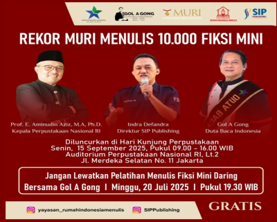 Fiksi Mini Bukan Maksi, Menuju Rekor MURI Menulis 10.000 Fiksi Mini