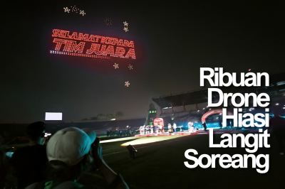 Ribuan Drone Meriahkan Closing Ceremony Piala Presiden 2025