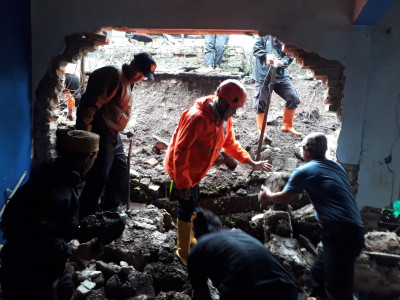 Longsor Landa Citamiang Sukabumi, Dua Rumah Warga Terdampak