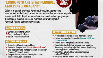 Kemenag Gelar Lomba Foto Penyuluh Agama, Yuk Cek Kategorinya
