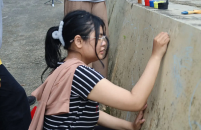 Puluhan Pelajar Samarinda Asah Kreativitas Lewat Seni Mural