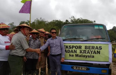 Beras Hasil Budidaya Masyarakat Kaltara Diekspor ke Malaysia