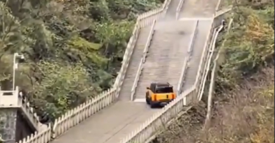 Mobil Chery Ini Gagal Nanjak di Tangga Tianmen Mountain, Pabrikan Buka Suara