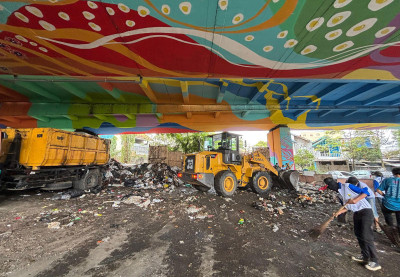 Area Kolong Jembatan Pasupati Tak Lagi Jadi TPS