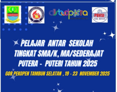 Dua Tim Putri dan Satu Tim Putra Kabupaten Bekasi Lolos Final Kejuaraan Bola Voli Antar SMA/SMK/Sederajat