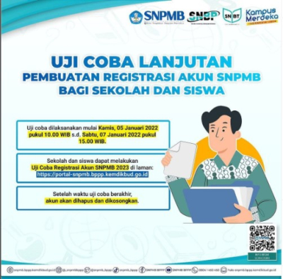 Uji Coba Registrasi Akun SNPMB 2023 Untuk Daftar SNBP Dan SNBT ...