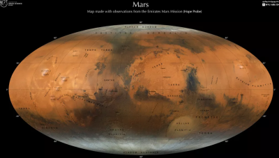 Les Émirats arabes unis réalisent avec succès une incroyable carte de Mars