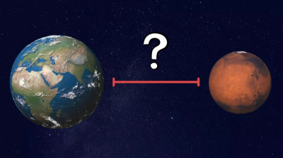 “What is the distance between Earth and Mars? Average and farthest distance in km and light years”