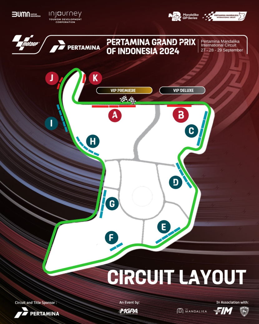 Sirkuit MotoGP 2024-Pertamina Grand Prix of Indonesia (IndonesianGP).
