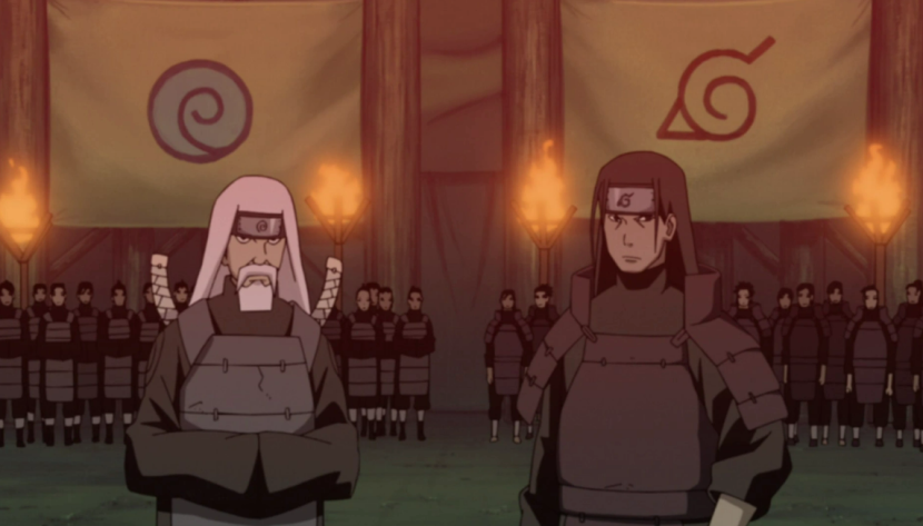 Klan Uzumaki(kiri) dan Senju(kanan), sebelum pembentukan negeri Konoha. Foto: Narutopedia