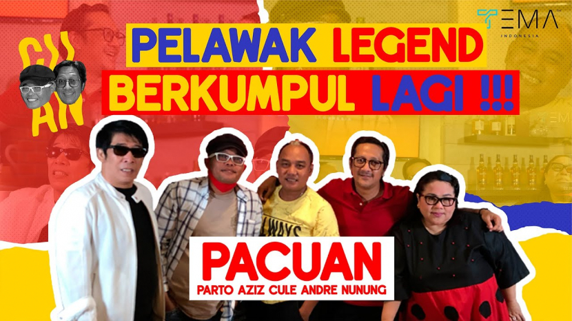 Parto, Sule, Aziz Gagap, Andre Taulany, dan Nunung, sejumlah pelawak yang memiliki kekayaan melimpah (foto: tangkapan layar youtube).