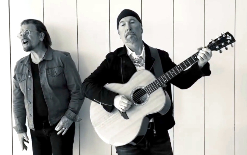 Screenshot U2/Bono dan The Edge