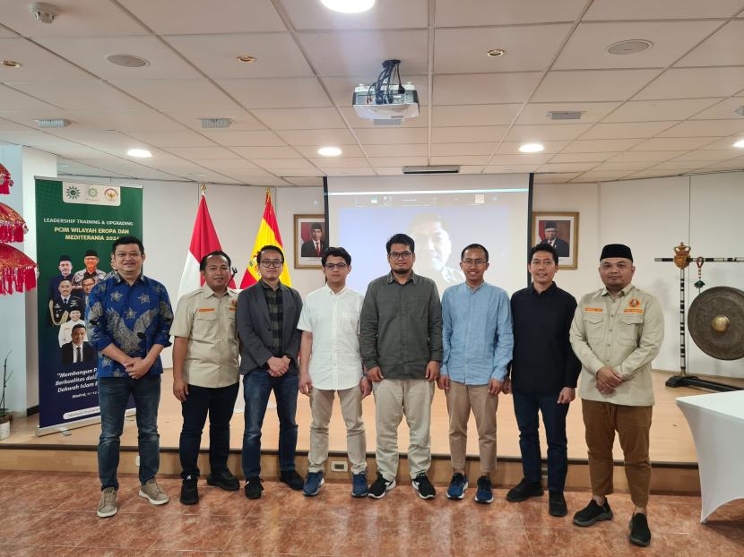 Pelantikan Pimpinan Istimewa Pemuda Muhammadiyah (PIPM) Eropa-Mediterania periode 2023-2027 di Madrid, Spanyol pada Selasa (12/5/2024). Dok Istimewa