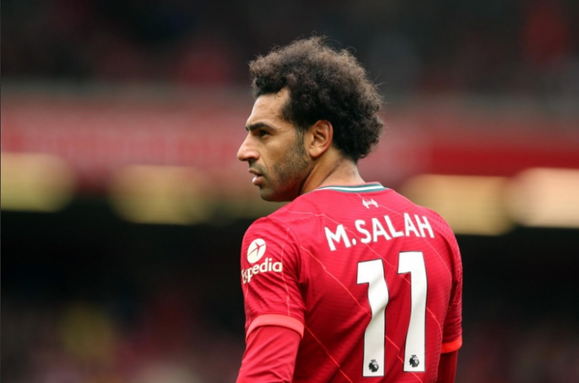 Striker Muslim asal Mesir, Mohamed Salah, menyumbang dua gol dalam kemenangan Liverpool 4-0 atas Manchester United di laga Liga Primer Inggris. (Twitter/@MoSalah)