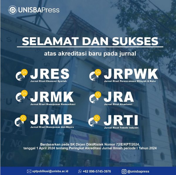 UPT Publikasi Ilmiah Unisba Raih Akreditasi Jurnal Ilmiah Tingkat Nasional