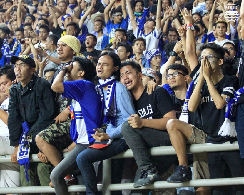 Bobotoh pendukung Persib Bandung. (Twitter/@Persib)