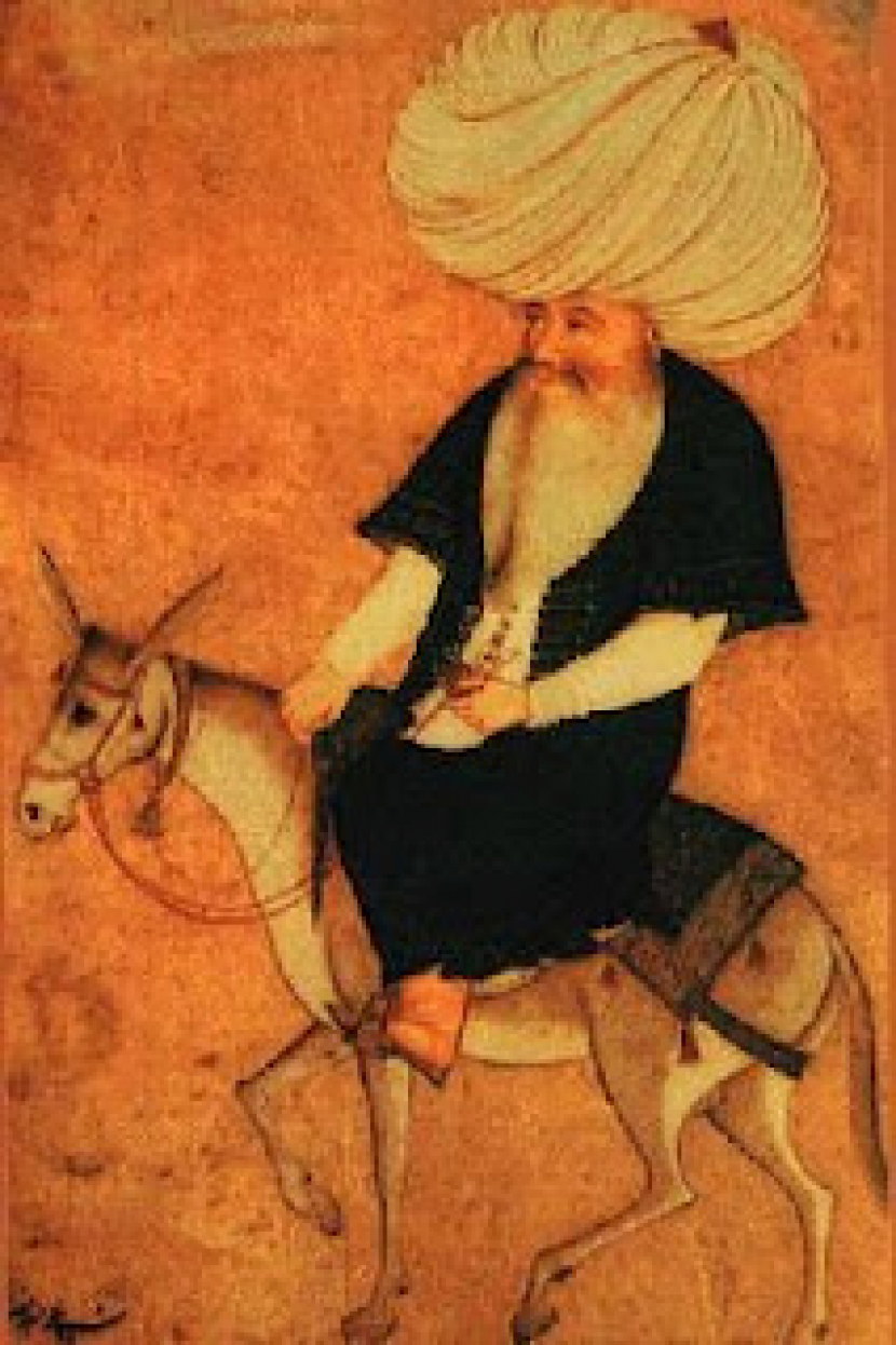 Gambar arsip tua Turki atas sosok yang disebut Nasrudin Hoja.