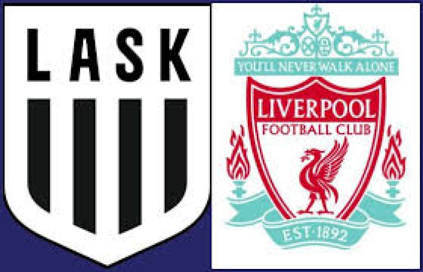Logo LASK (kiri), Liverpool (kanan). Foto: sportslens.com