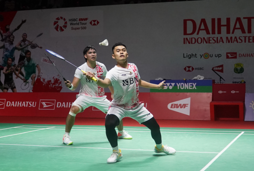 Leo Rolly Carnando/Daniel Marthin akan menantang seniornya, Hendra Setiawan/Mohammad Ahsan alias Daddies di babak kedua Indonesia Masters 2023.